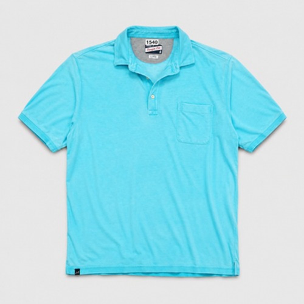 johnnie O Hangin Out The Local Mens XL Blue Pocket Polo Shirt